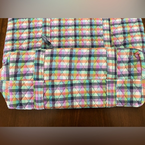 Vera Bradley Gingham Plaid Tote Bag - Picture 4 of 9